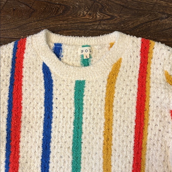 POL Multicolor Striped Crew Neck Sweater - Picture 4 of 7